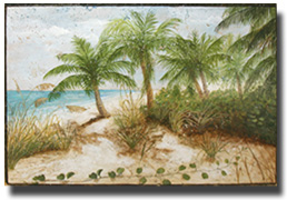 Hand-Painted-Stone-Palm-and